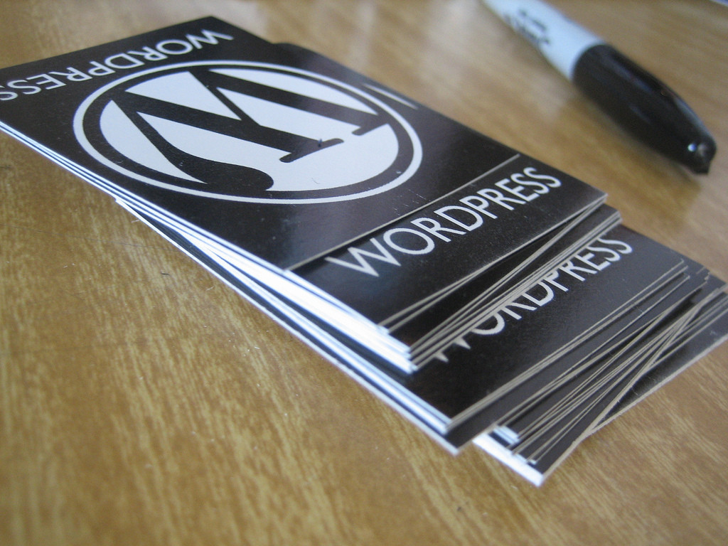 WordPress swag, por Elea Chang, en Flickr