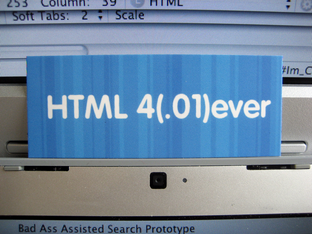 HTML 4(.01)ever, de Neil Crosby, en Flickr