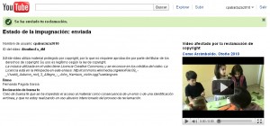 Envío de la Impugnación