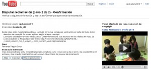 Confirmación de la Reclamación
