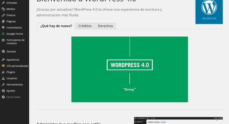 Novedades de WordPress 4.0 - 1